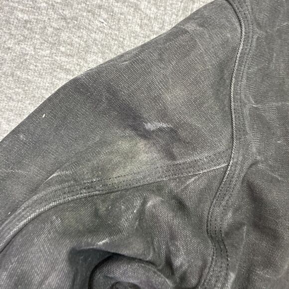 VTG Carhartt J03 Black Thermal Lined Traditional Duck Active Jacket Sz 2XL Logo - Picture 8 of 11